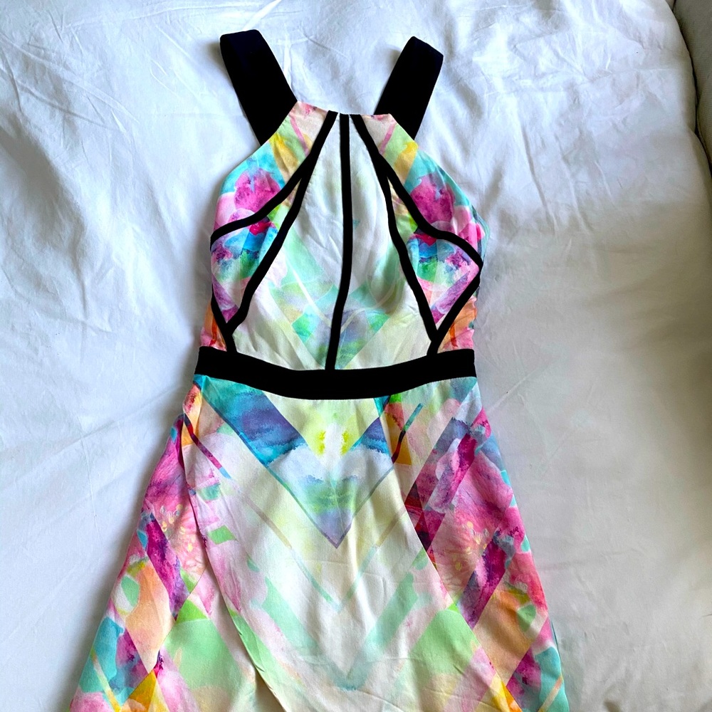 Finders keepers Sz S mini multi-colored dress